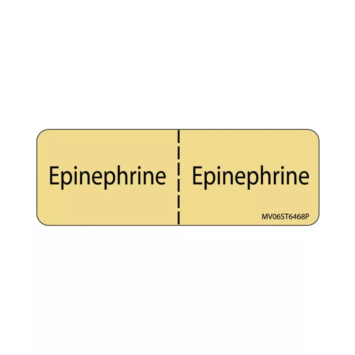 Label Paper Permanent Epinephrine : 1" Core 2 15/16" X 1 Tan 333 Per Roll