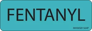Label Paper Permanent Fentanyl 1" Core 2 15/16" X 1 Blue 333 Per Roll