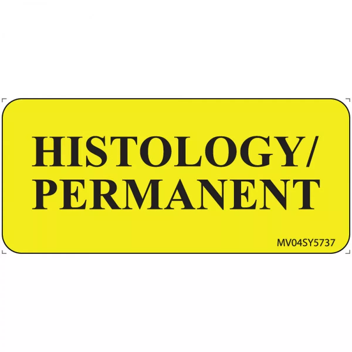 Label Paper Permanent Histology/ 1" Core 2 1/4" X 1 Yellow 420 Per Roll