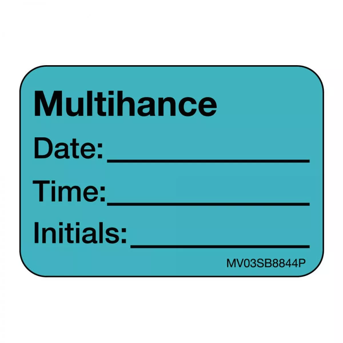 Label Paper Permanent Multihance 1" Core 1 7/16" X 1 Blue 666 Per Roll