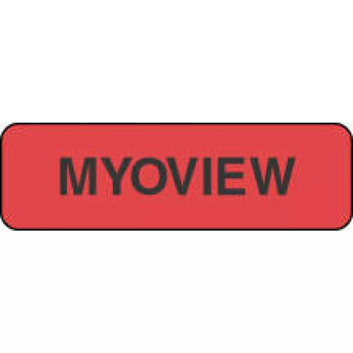 Label Paper Permanent Myoview 1 1/4" X 3/8" Fl. Red 1000 Per Roll
