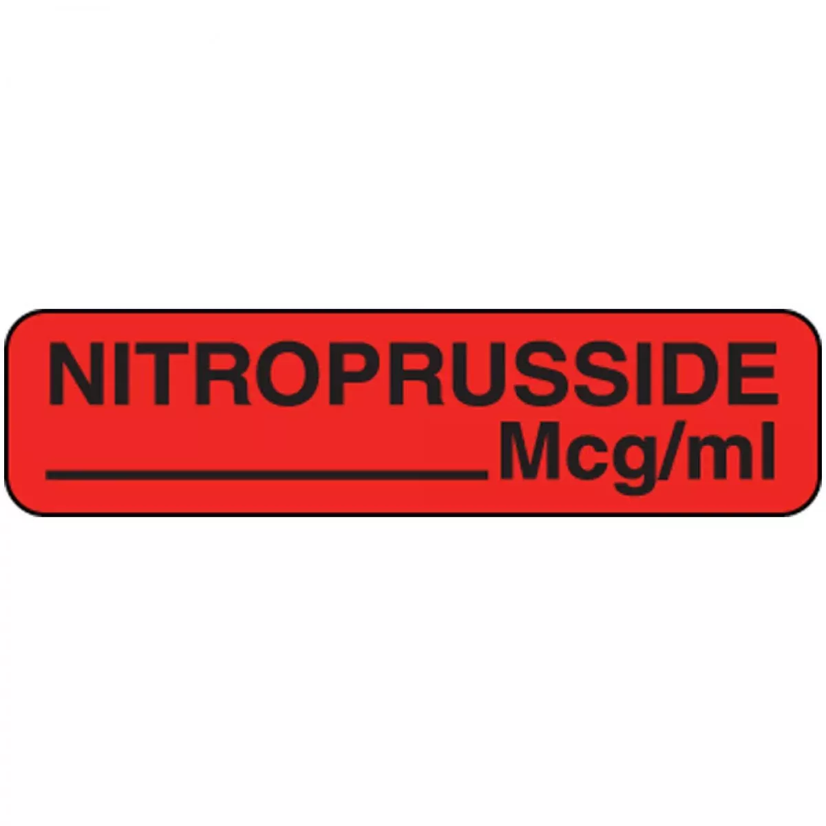 Label Paper Permanent Nitroprusside 1" Core 1 1/4" X 5/16" Fl. Red 760 Per Roll