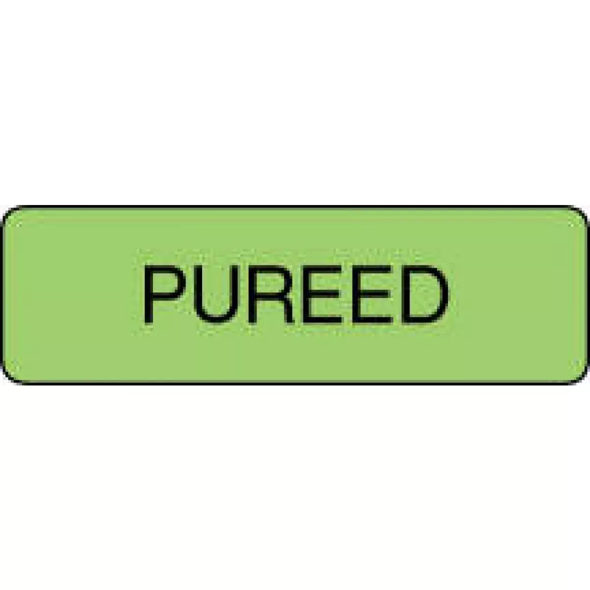 Label Paper Permanent Pureed 1 1/4" X 3/8" Fl. Green 1000 Per Roll
