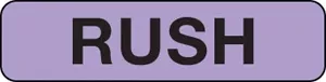 Label Paper Permanent Rush 1" Core 1 1/4" X 5/16" Lavender 760 Per Roll