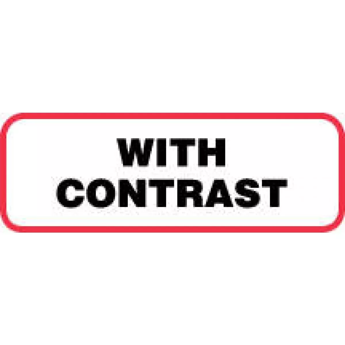 Label Paper Permanent With Contrast 1 1/2" X 1/2" White With Red 1000 Per Roll