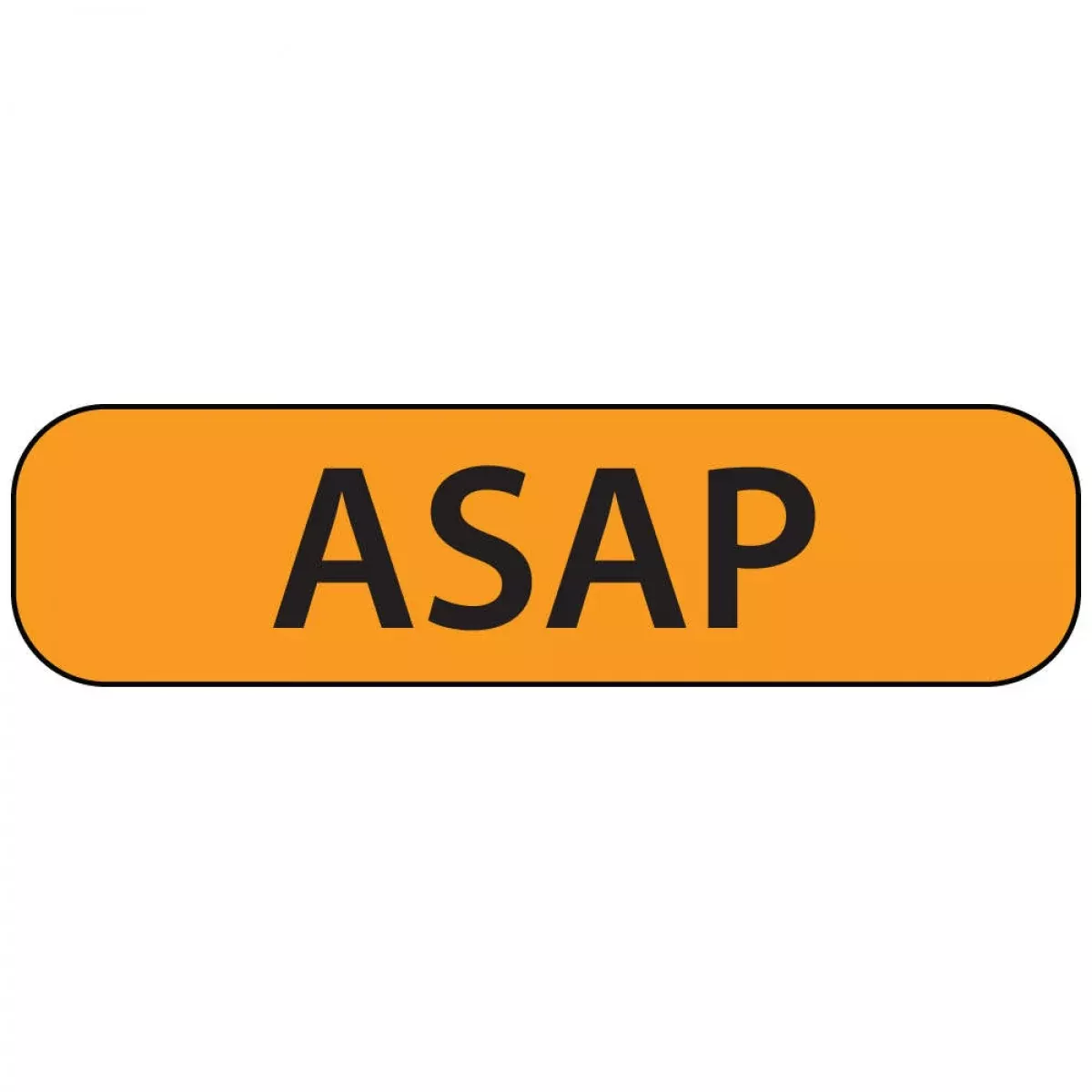 Label Paper Removable Asap 1" Core 1 7/16" X 3/8" Fl. Orange 666 Per Roll