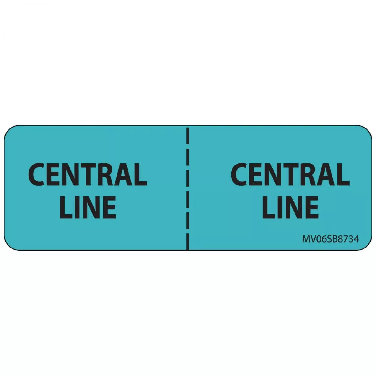Label Paper Removable Central Line : 1" Core 2 15/16" X 1 Blue 333 Per Roll