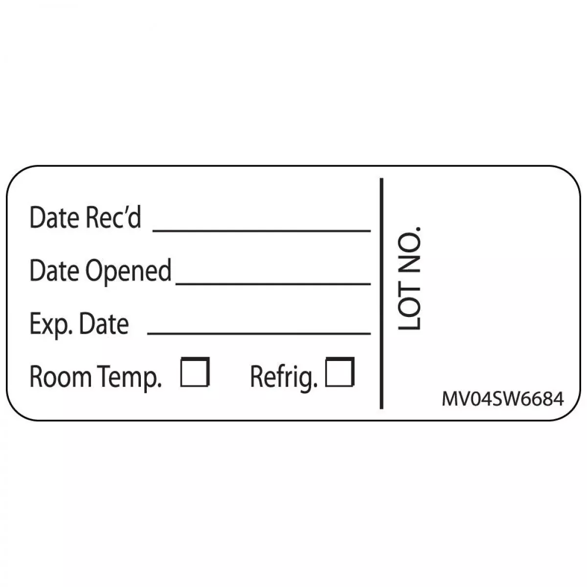 Label Paper Removable Discontinued Date 1" Core 2 1/4" X 1 White 420 Per Roll