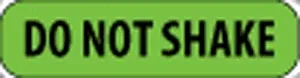 Label Paper Removable Do Not Shake 1" Core 1 7/16" X 3/8" Fl. Green 666 Per Roll