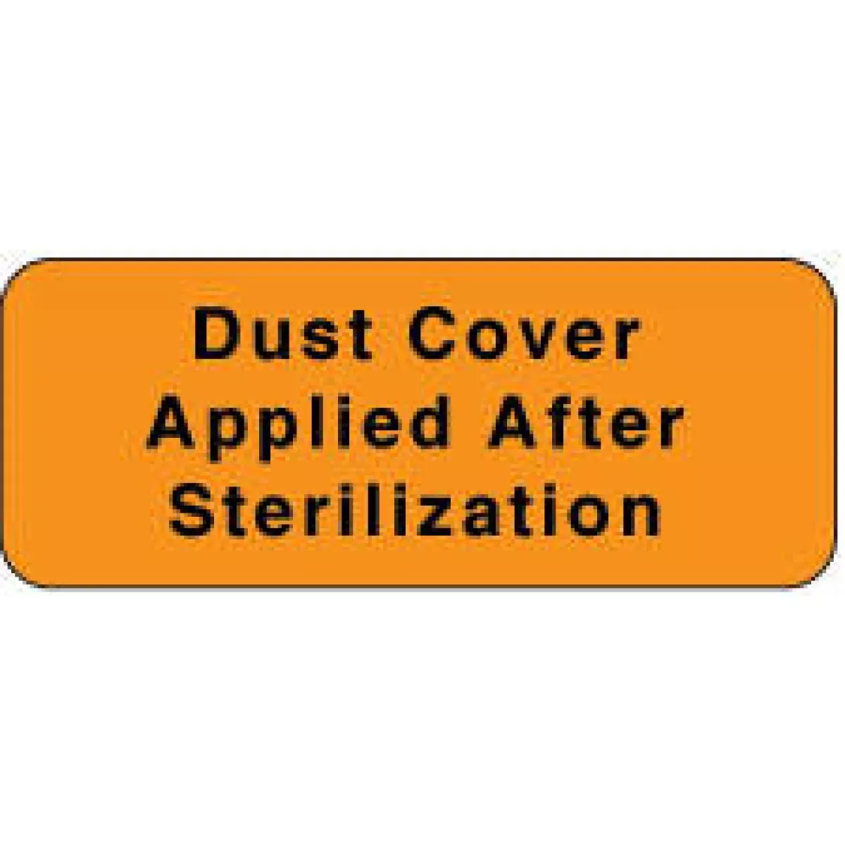 Label Paper Removable Dust Cover Applied 2 1/4" X 7/8" Fl. Orange 1000 Per Roll
