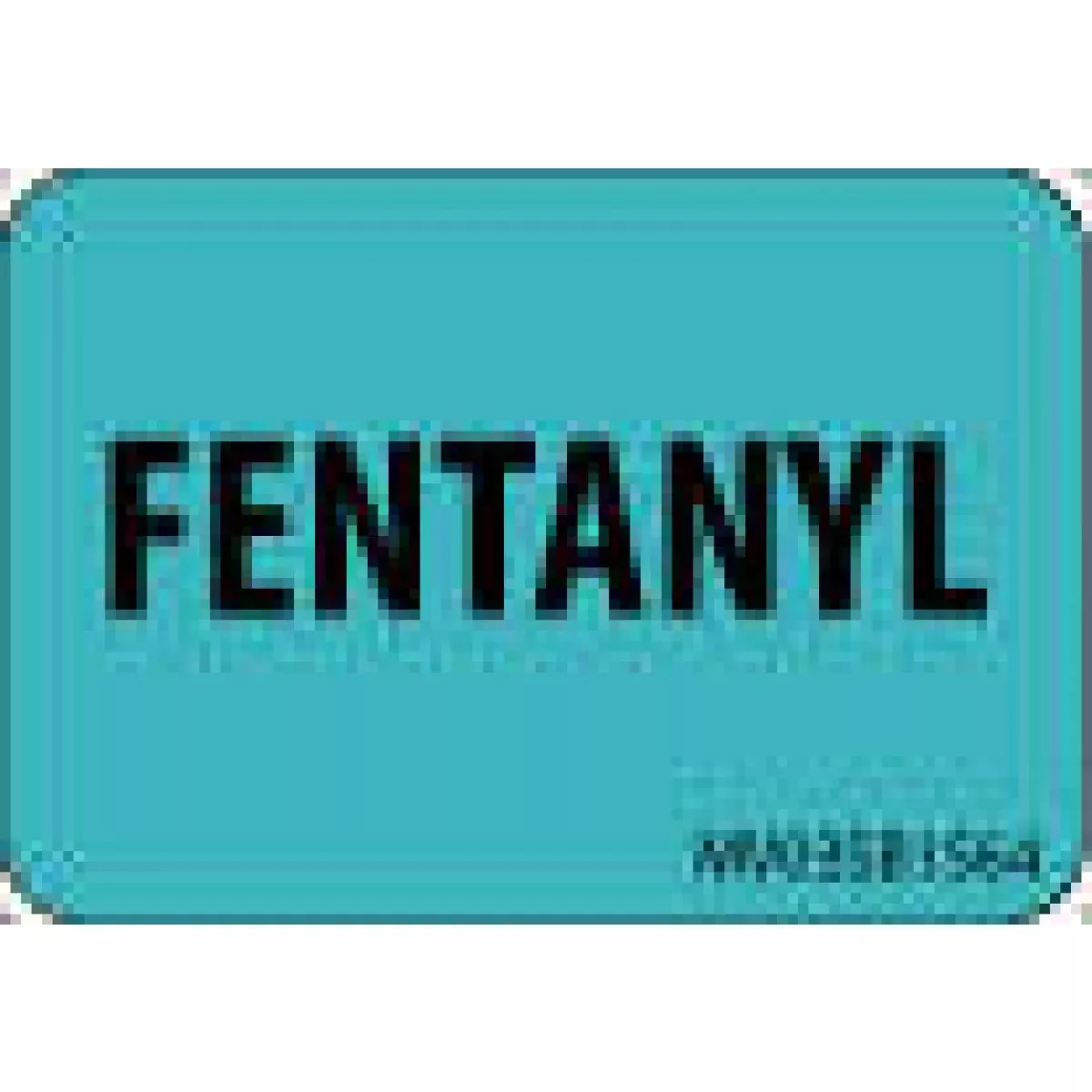 Label Paper Removable Fentanyl 1" Core 1 7/16" X 1 Blue 666 Per Roll