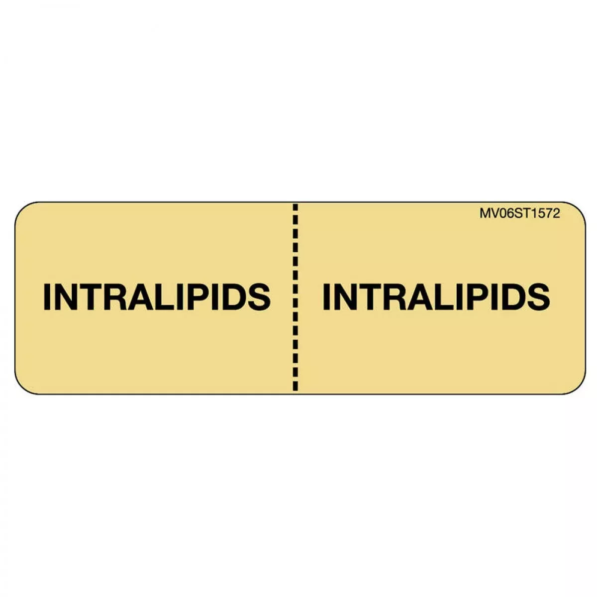 Label Paper Removable Intralipids : 1" Core 2 15/16" X 1 Tan 333 Per Roll