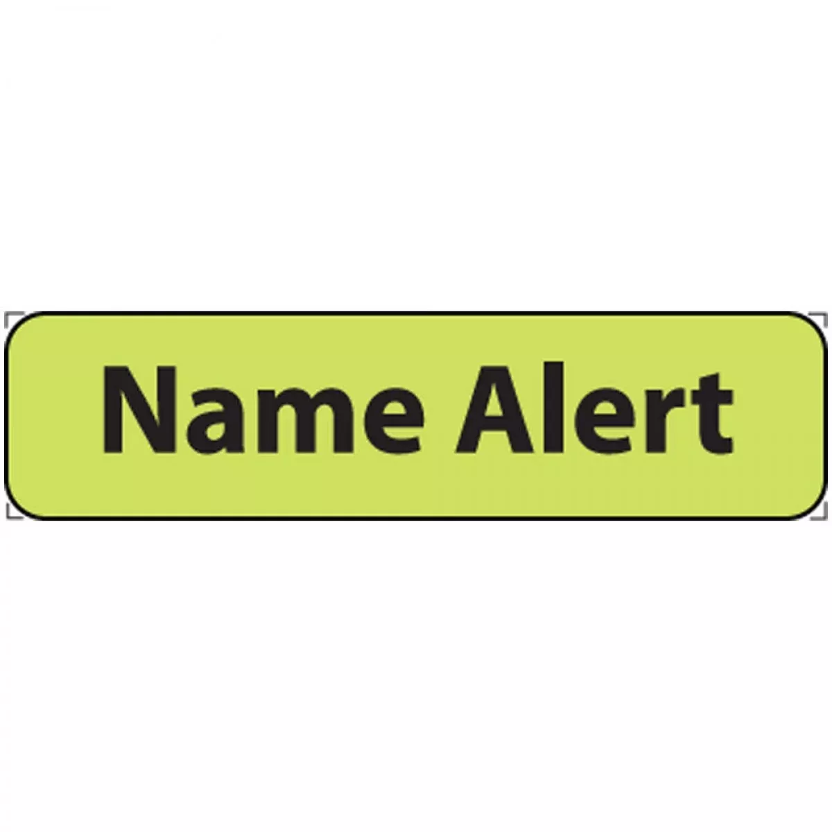 Label Paper Removable Name Alert 1" Core 1 1/4" X 5/16" Fl. Chartreuse 760 Per Roll