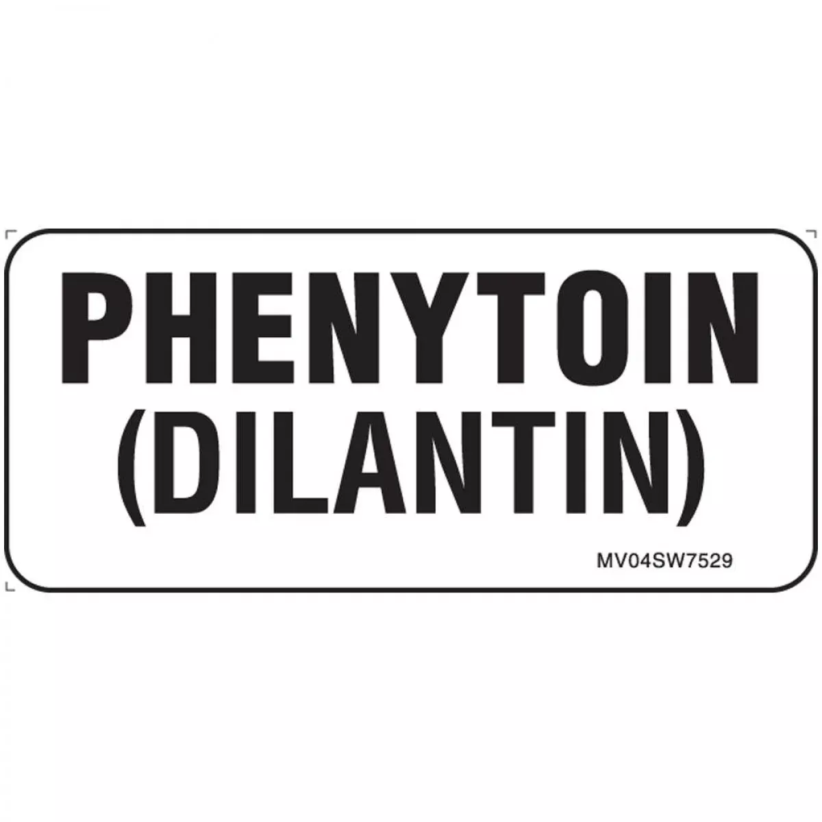 Label Paper Removable Phenytoin 1" Core 2 1/4" X 1 White 420 Per Roll