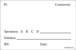 Label Paper Removable Pt: Comments 1" Core 4" X 2 5/8" White 375 Per Roll