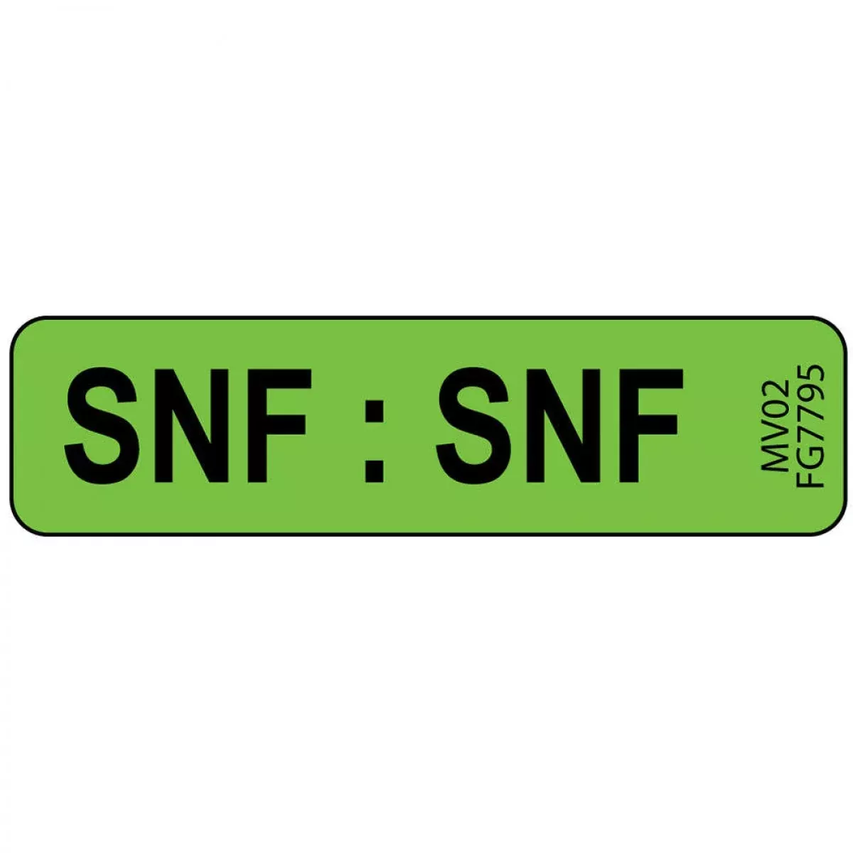 Label Paper Removable Snf : Snf 1" Core 1 7/16" X 3/8" Fl. Green 666 Per Roll