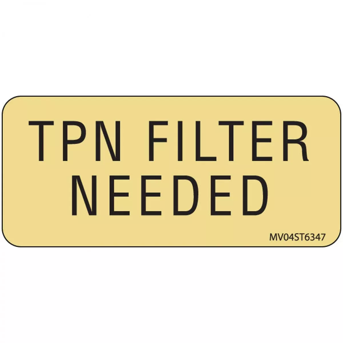 Label Paper Removable Tpn Filter Needed 1" Core 2 1/4" X 1 Tan 420 Per Roll