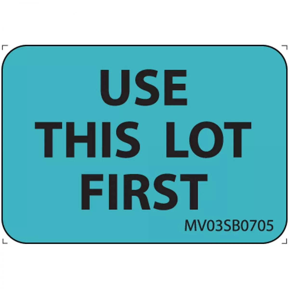 Label Paper Removable Use This Lot First 1" Core 1 7/16" X 1 Blue 666 Per Roll
