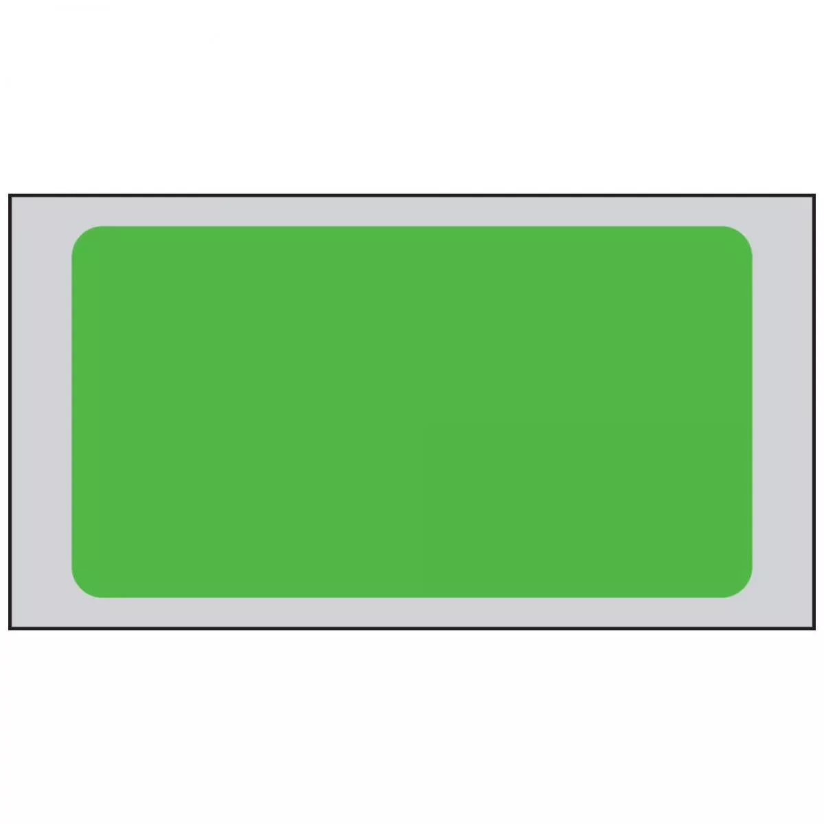 Label Piggyback Paper Permanent 3" Core 1 3/8" X 3/4" Green 1000 Per Roll