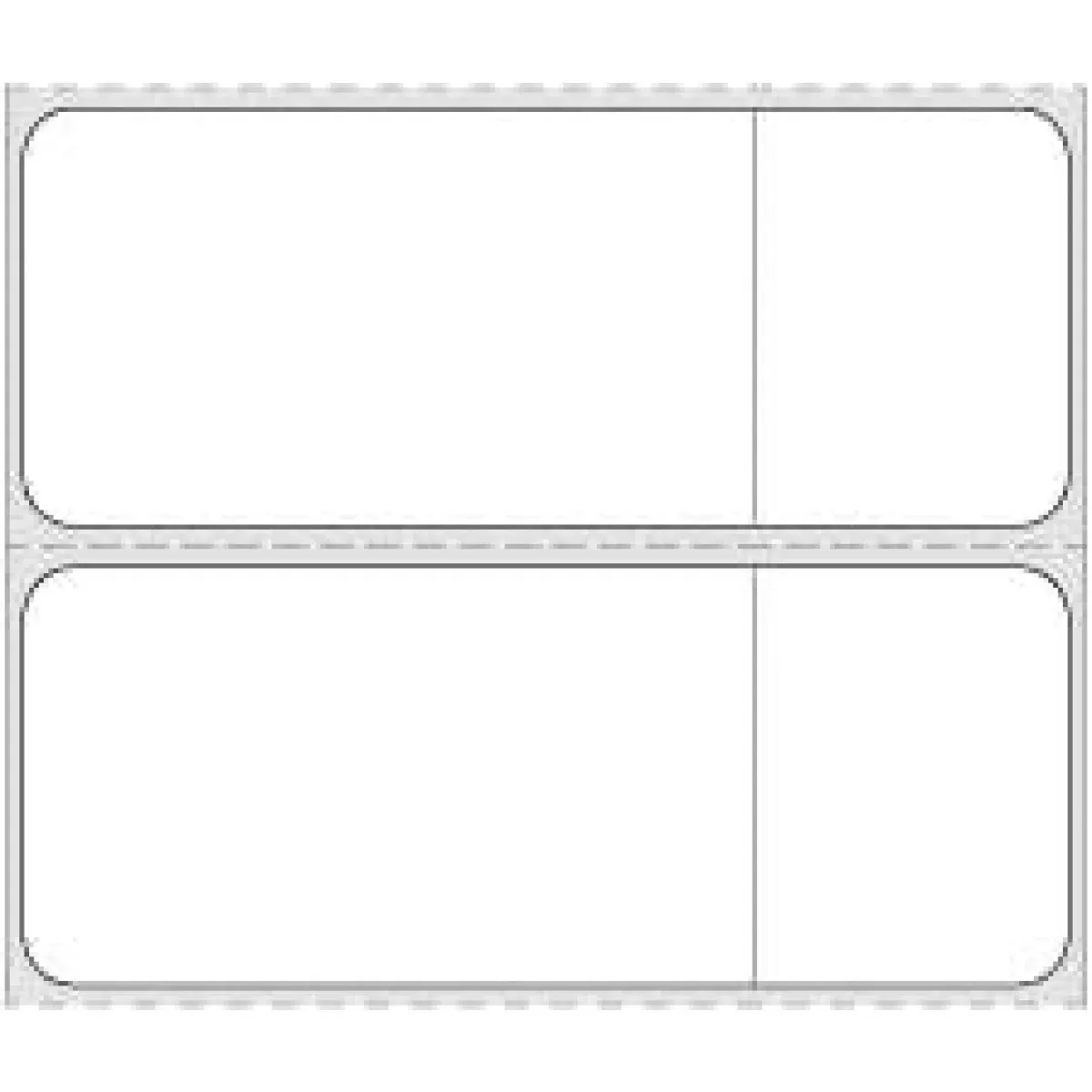 Label Softlab Direct Thermal Paper Permanent 3" Core 2 1"/2" X 1 White 4000 Per Roll, 4 Rolls Per Case