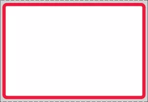 Label Thermal Transfer Paper Permanent 1" Core 3" X 2" White With Red 735 Per Roll, 8 Rolls Per Case