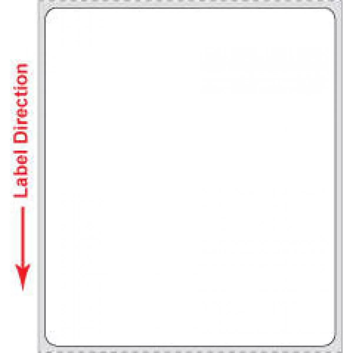 Label Va Direct Thermal Synthetic Permanent 3" Core 3 X 3 1/2" White 1000 Per Roll, 4 Rolls Per Box
