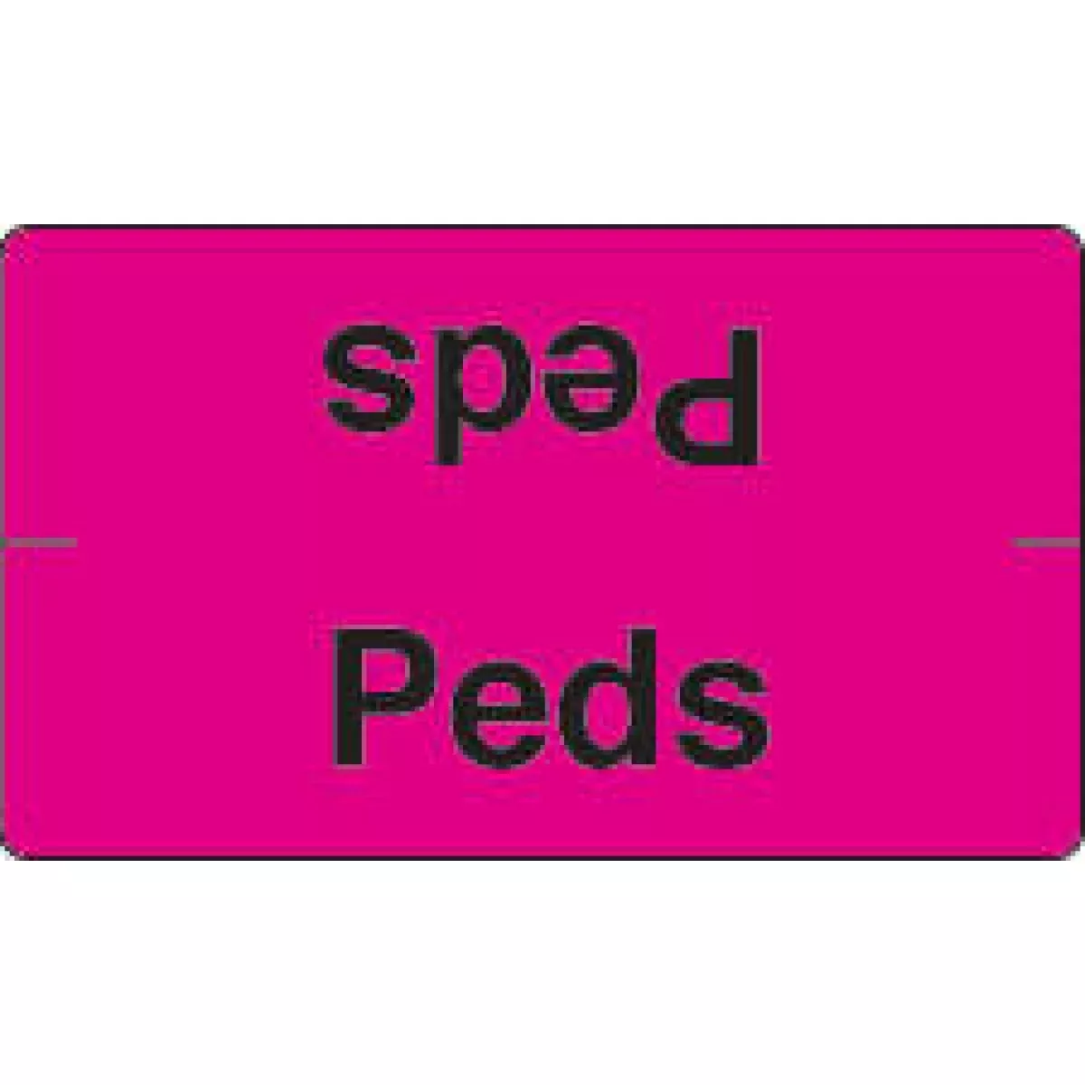 Label Wraparound Paper Permanent Peds Peds 3" X 1 3/4" Magenta 500 Per Roll