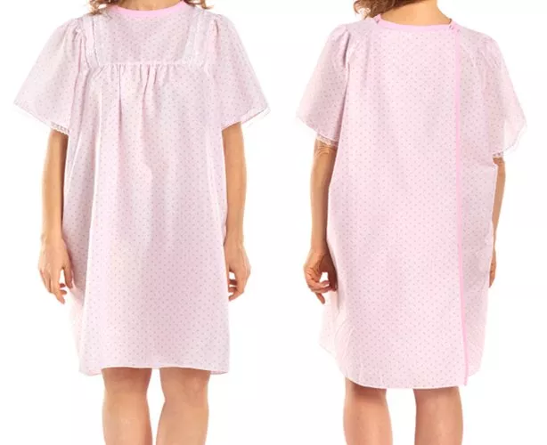 LadyLace Patient Gown Short Sleeve