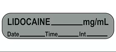 Lidocaine Date Labels H-17793-13563