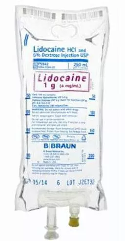 Lidocaine HCl / Dextrose 5%, Preservative Free 4 mg / mL IV Solution Flexible Bag 250 mL