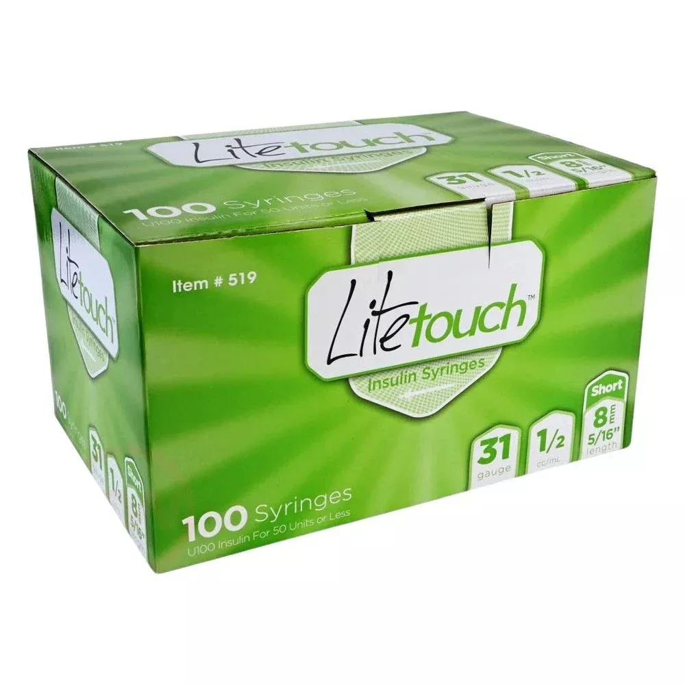 LiteTouch Insulin Syringe - 31G, 5/16 in. Needle