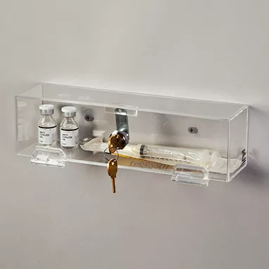 Locking Wall Box with Key Lock, 11x3x3 H-18555-15075