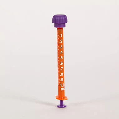 Low Dose ENFit Syringes, 1mL Amber, Case H-20306-50-14290