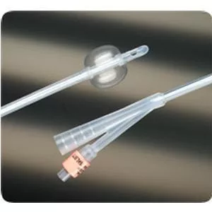 LUBRI-SIL 2-Way 100% Silicone Foley Catheter 18 Fr 5 cc