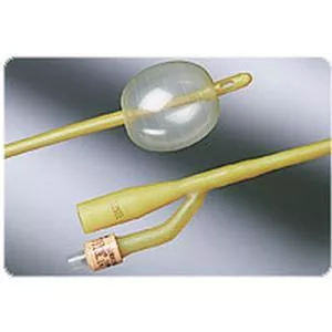 LUBRICATH Short Round Tip 2-Way Latex Foley Catheter 16 Fr 30 cc