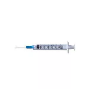 Luer-Lok Syringe with Detachable PrecisionGlide Needle 21G x 1", 3 mL (100 count)