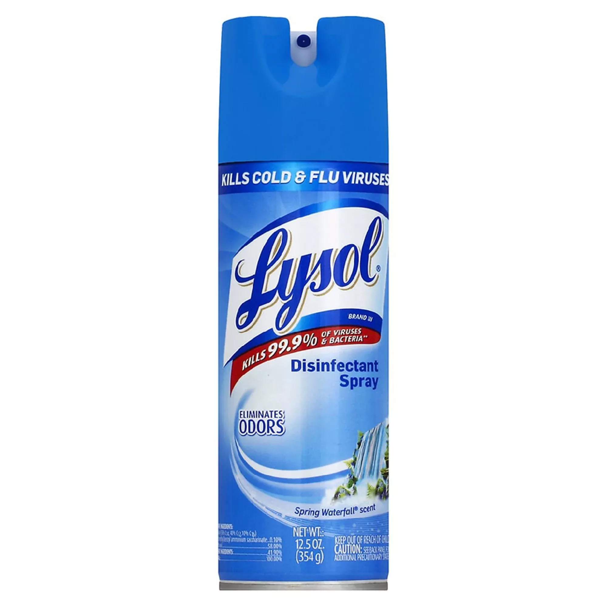 Lysol Disinfectant Spray Spring Waterfall Scent, 12.5-ounce can