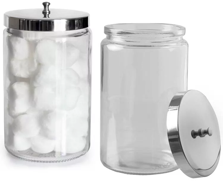 Mabis Stor-A-Lot Glass Apothecary Jars for Sundries