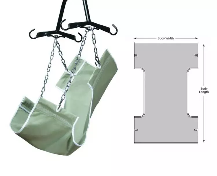 Mason Medical Patient Lift Sling, Canvas