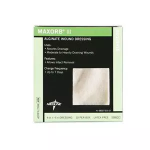 Maxorb II Alginate Dressing 4" L x 4" W