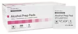 McKesson Alcohol Prep Pad, 2-Ply, 70% Strength Isopropyl Alcohol, Individual Packet