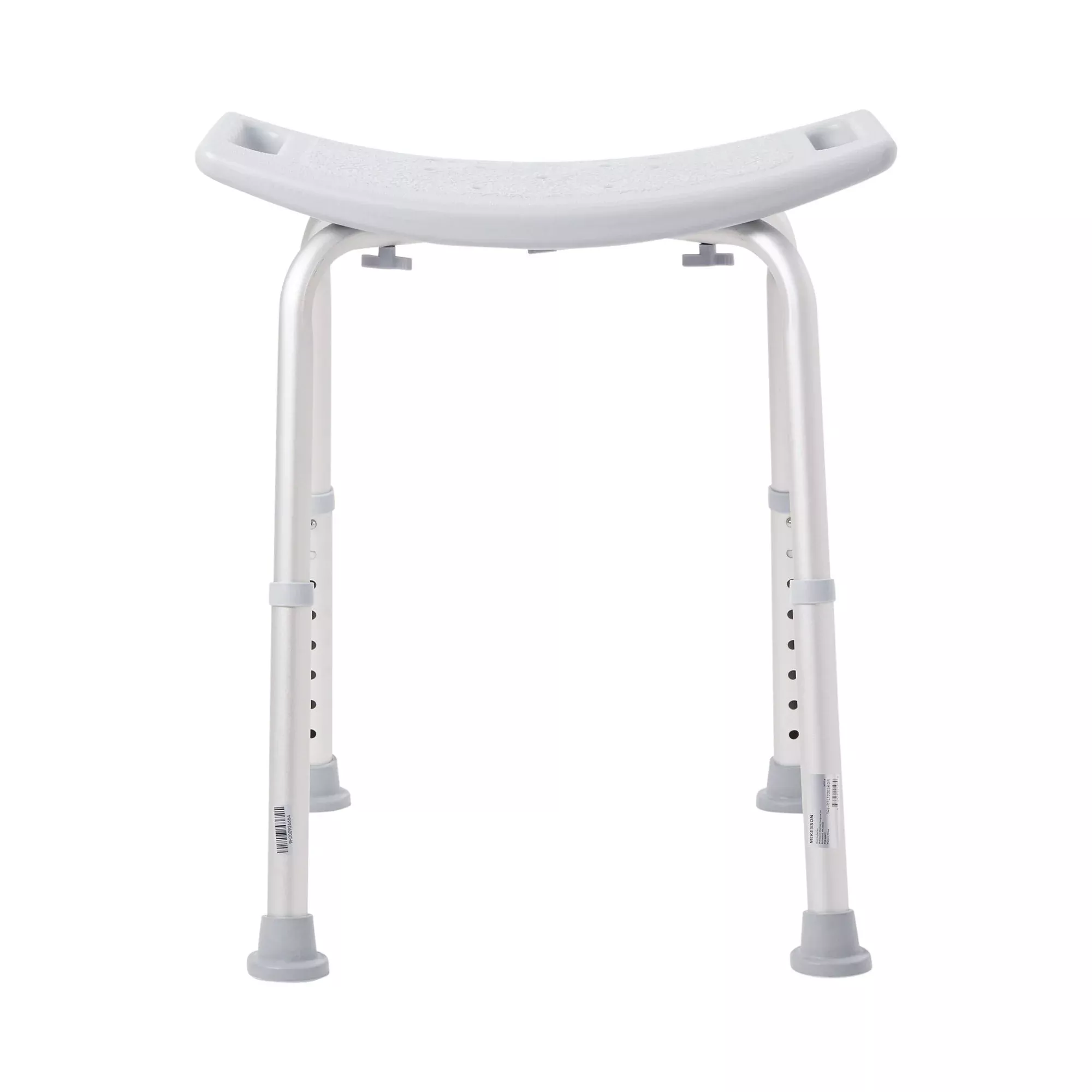 McKesson Aluminum Bath Bench Without Backrest, 15½ – 19½ Inch, Gray