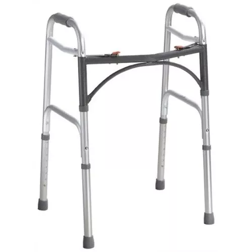 McKesson Aluminum Folding Walker, 32 – 39 Inch Height