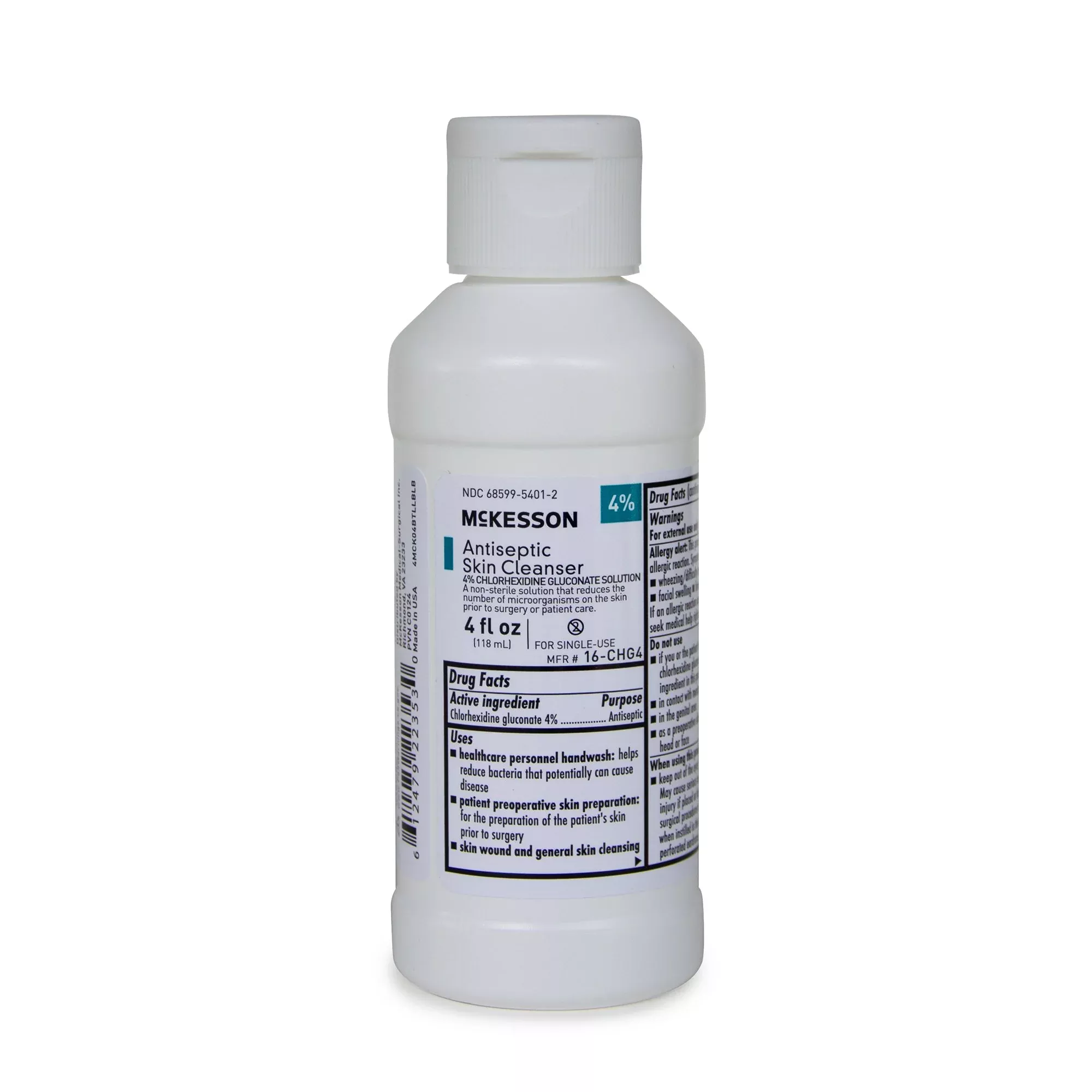 McKesson Antiseptic Skin Cleanser, 4-ounce Flip-Top Bottle