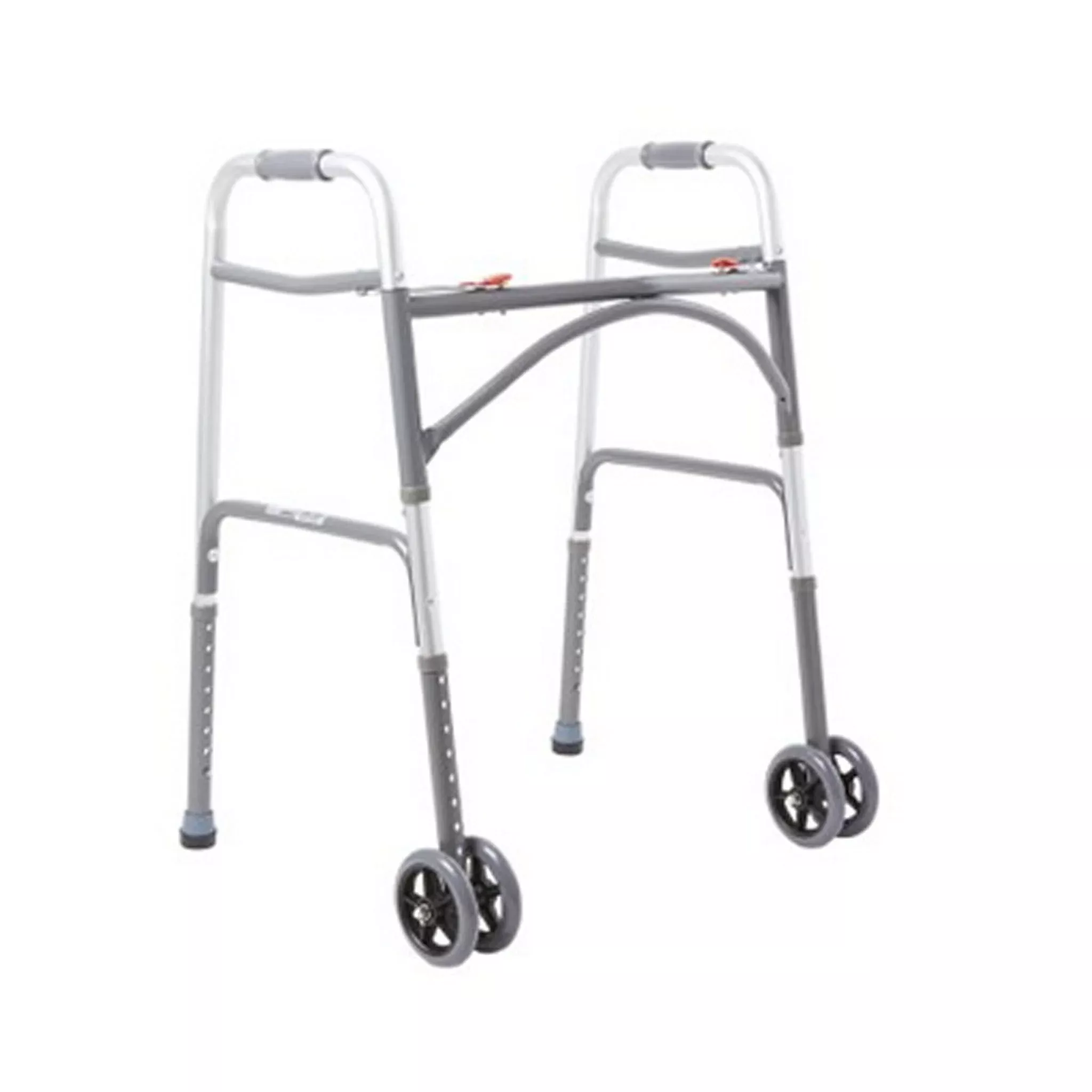 McKesson Bariatric Folding Walker Adjustable Height Steel Frame