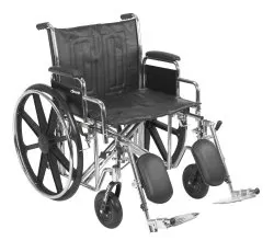 McKesson Bariatric Wheelchair with Swing-Away Elevating Legrest