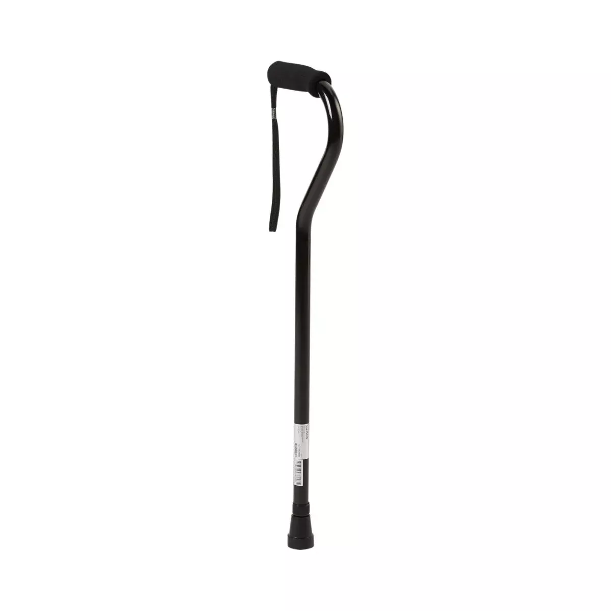 McKesson Black Aluminum Offset Cane, 30 – 39 Inch Height