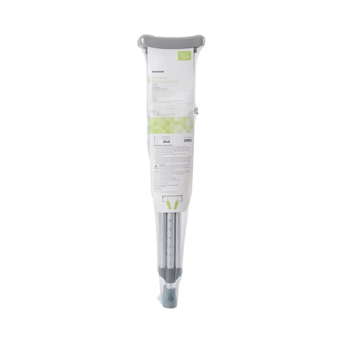 McKesson Child Underarm Crutches, 4 ft. - 4 ft. 6 in.