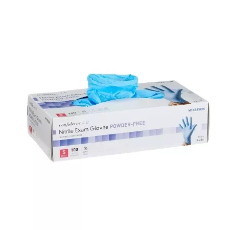 McKesson Confiderm 3.8 Nitrile Ambidextrous Exam Gloves, 9.4 Inch