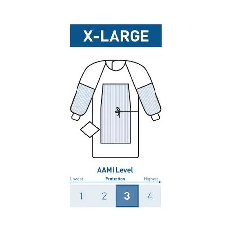 McKesson Fabric Reinforced Surgical Gown with Towel